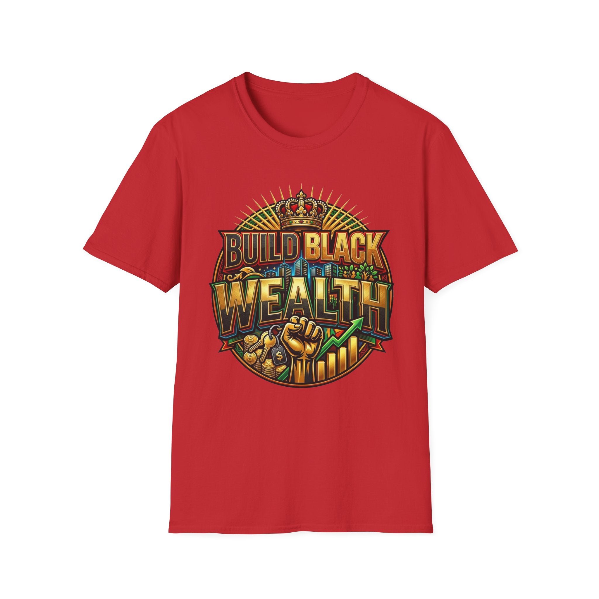 Build Black Wealth T-Shirt — Afrocentric Empowerment Tee