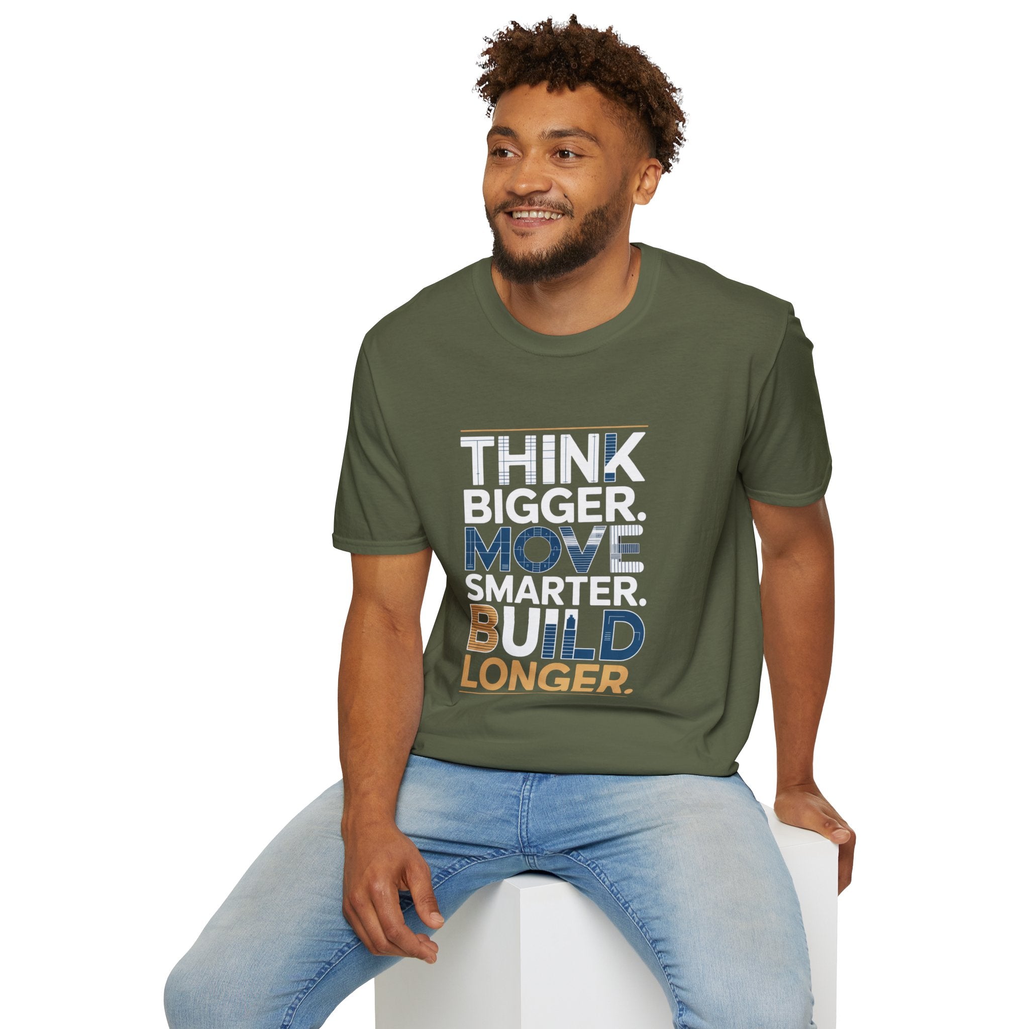 Think Bigger Move Smarter Build Longer T-Shirt — BLK Legacy Collection