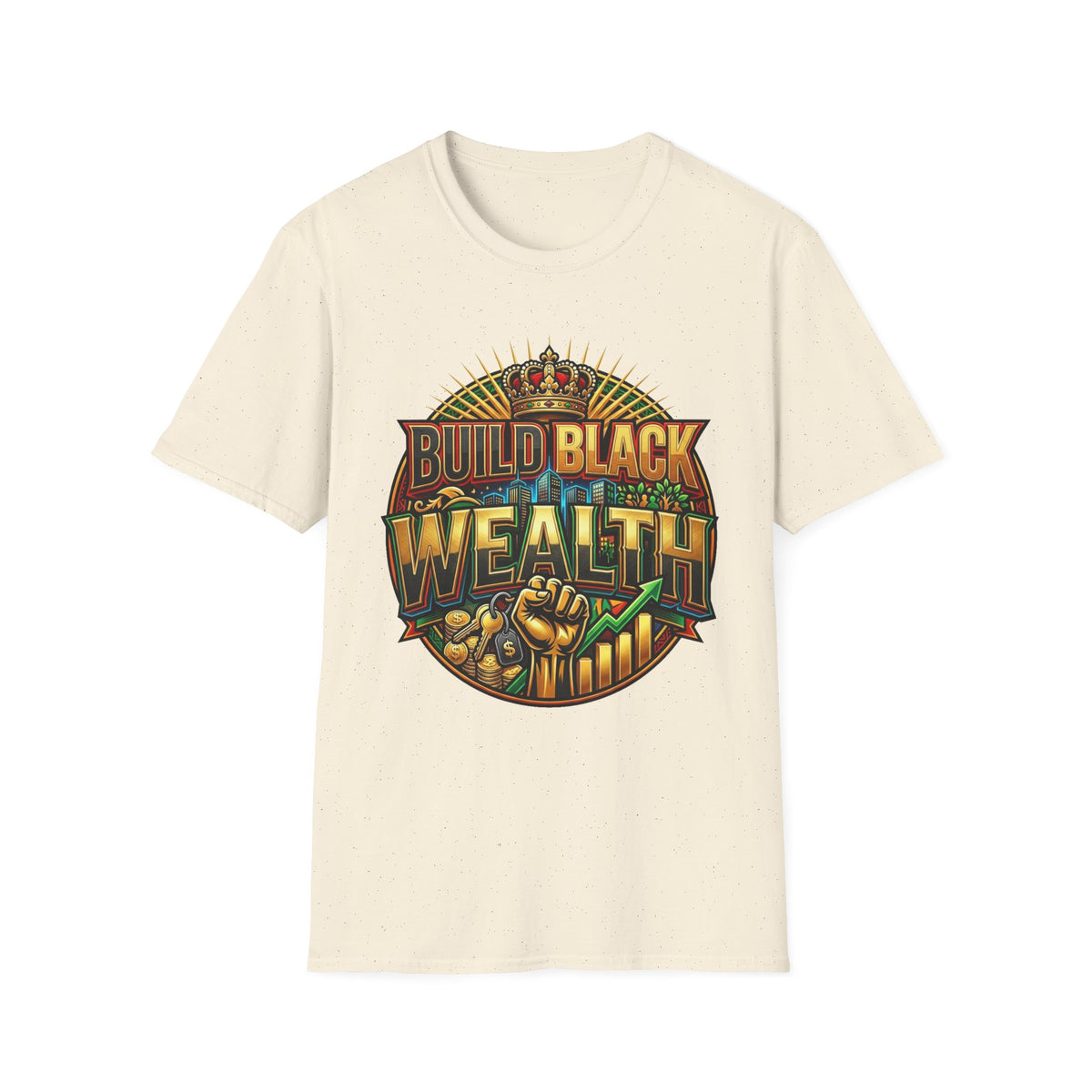 Build Black Wealth T-Shirt — Afrocentric Empowerment Tee