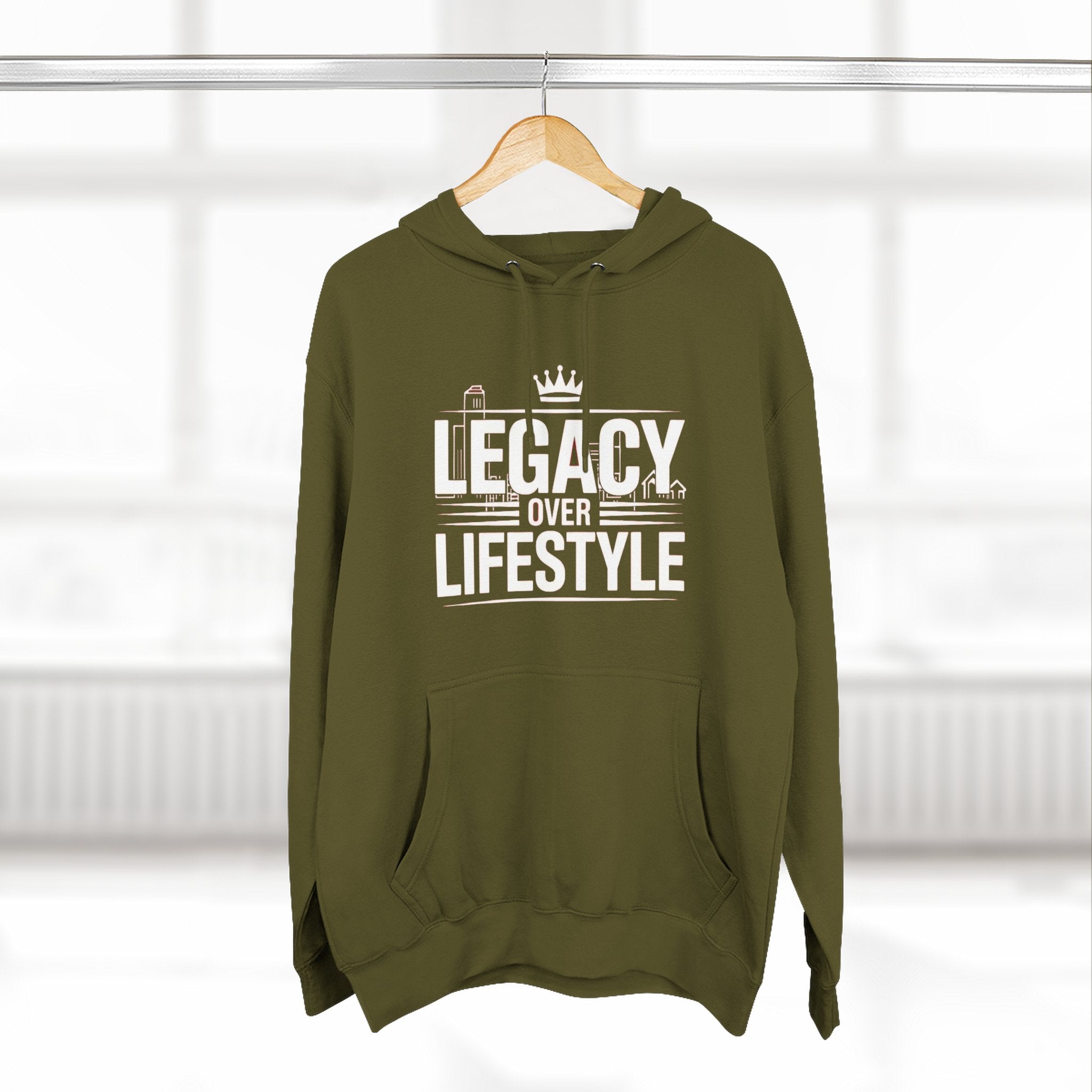 Legacy Over Lifestyle Hoodie - Motivational Graphic Pullover
