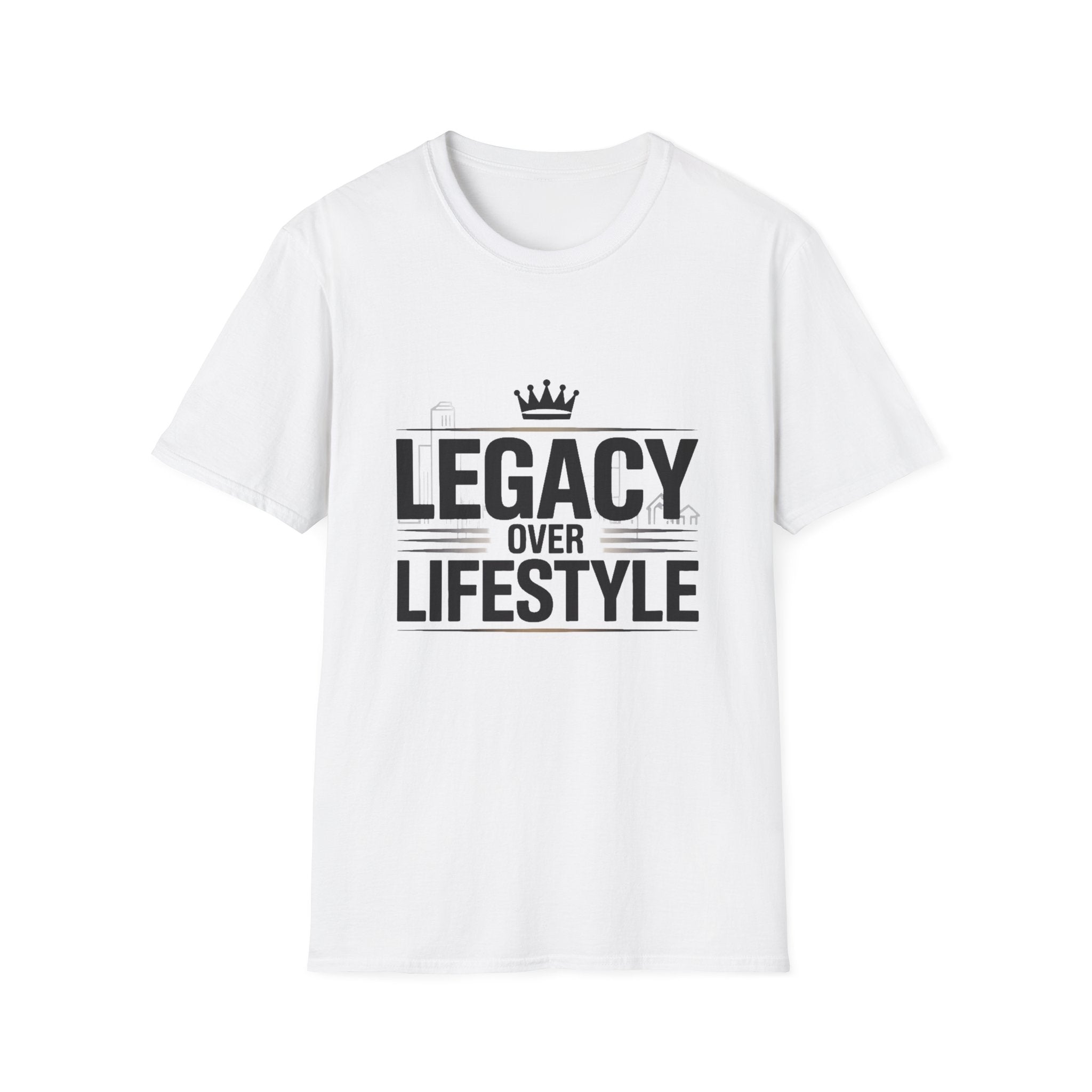 Legacy Over Lifestyle T-Shirt — Motivational Crown Graphic Tee for Men & Women