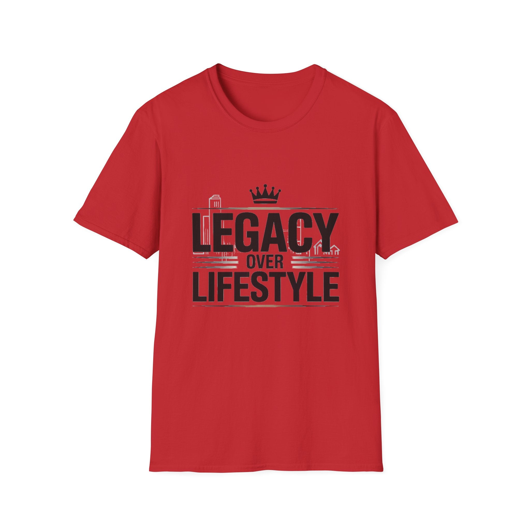 Legacy Over Lifestyle T-Shirt — Motivational Crown Graphic Tee for Men & Women