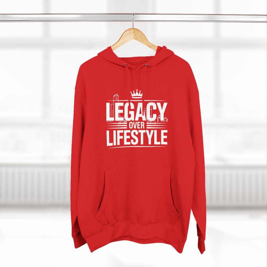 Legacy Over Lifestyle Hoodie - Motivational Graphic Pullover