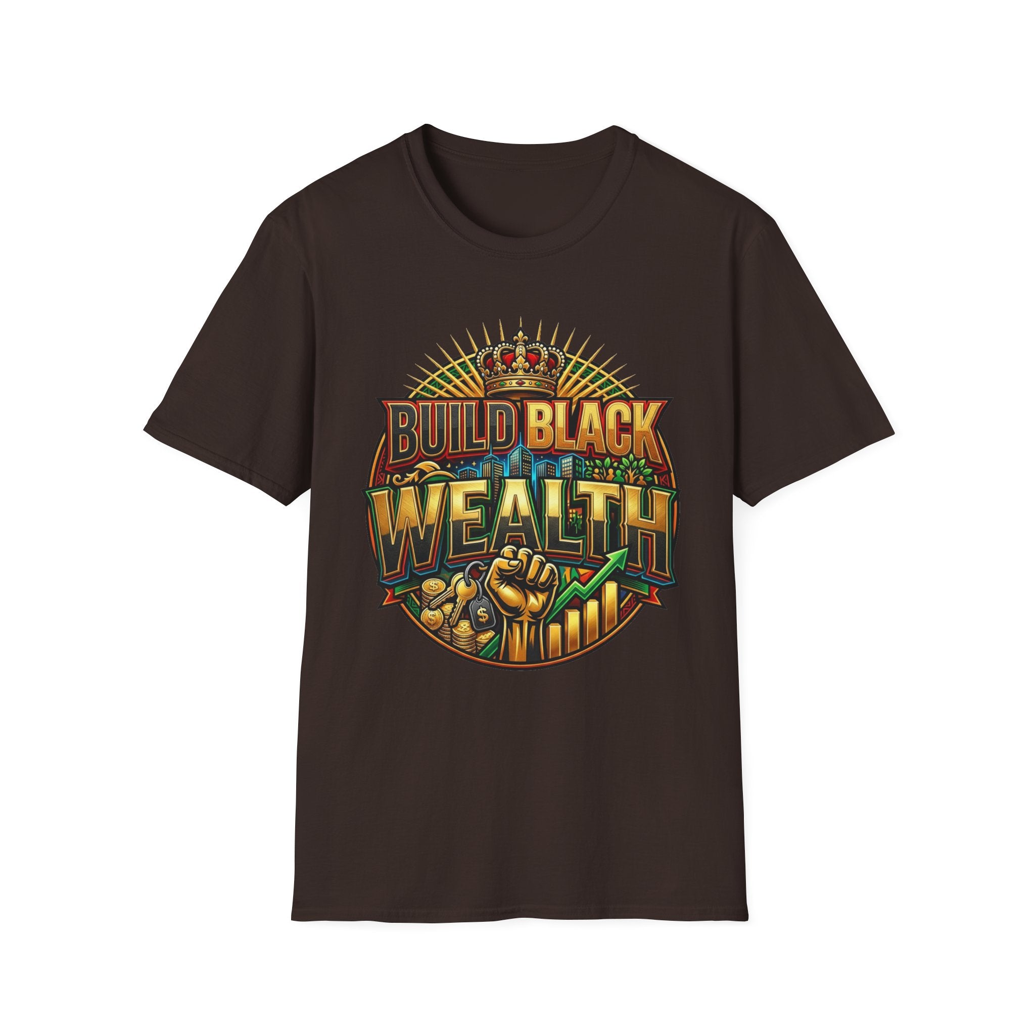 Build Black Wealth T-Shirt — Afrocentric Empowerment Tee