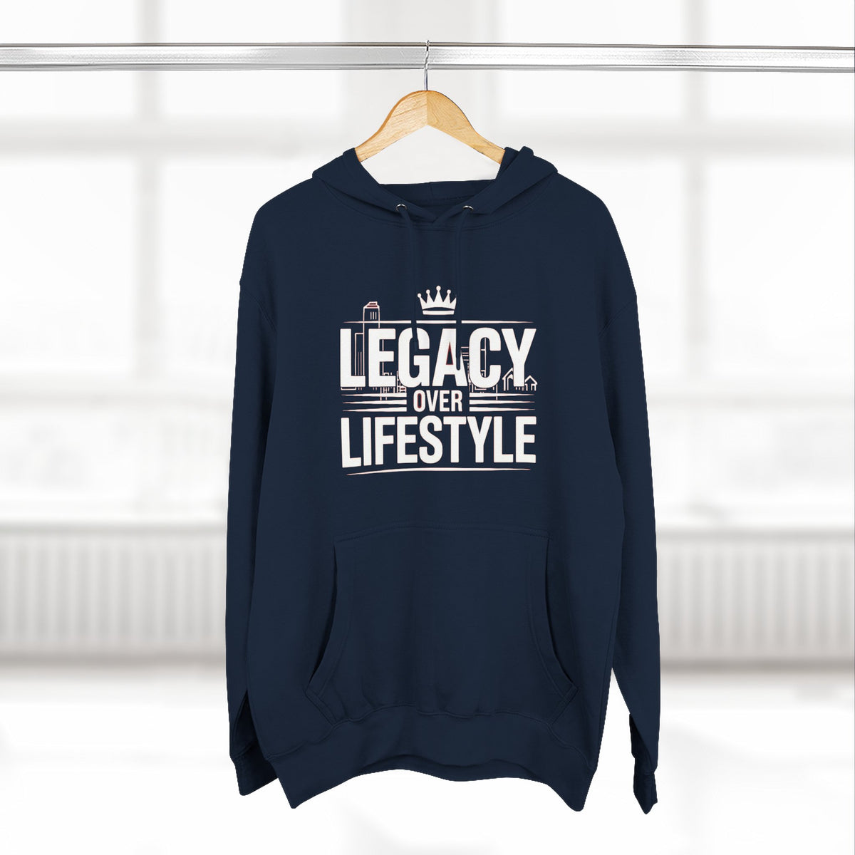 Legacy Over Lifestyle Hoodie - Motivational Graphic Pullover