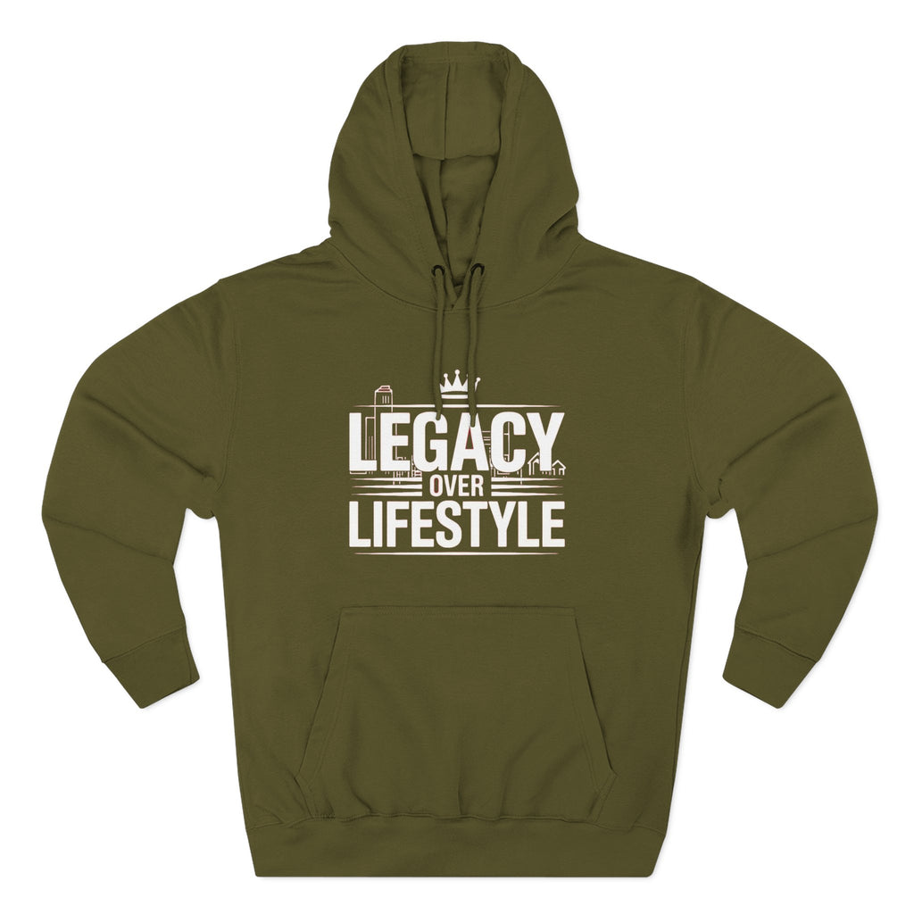 Legacy Over Lifestyle Hoodie - Motivational Graphic Pullover