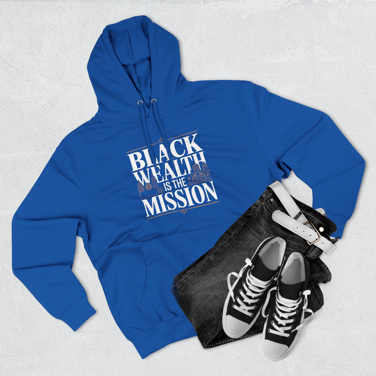 Black Wealth Is the Mission Hoodie — Empowerment Graphic Hoodie