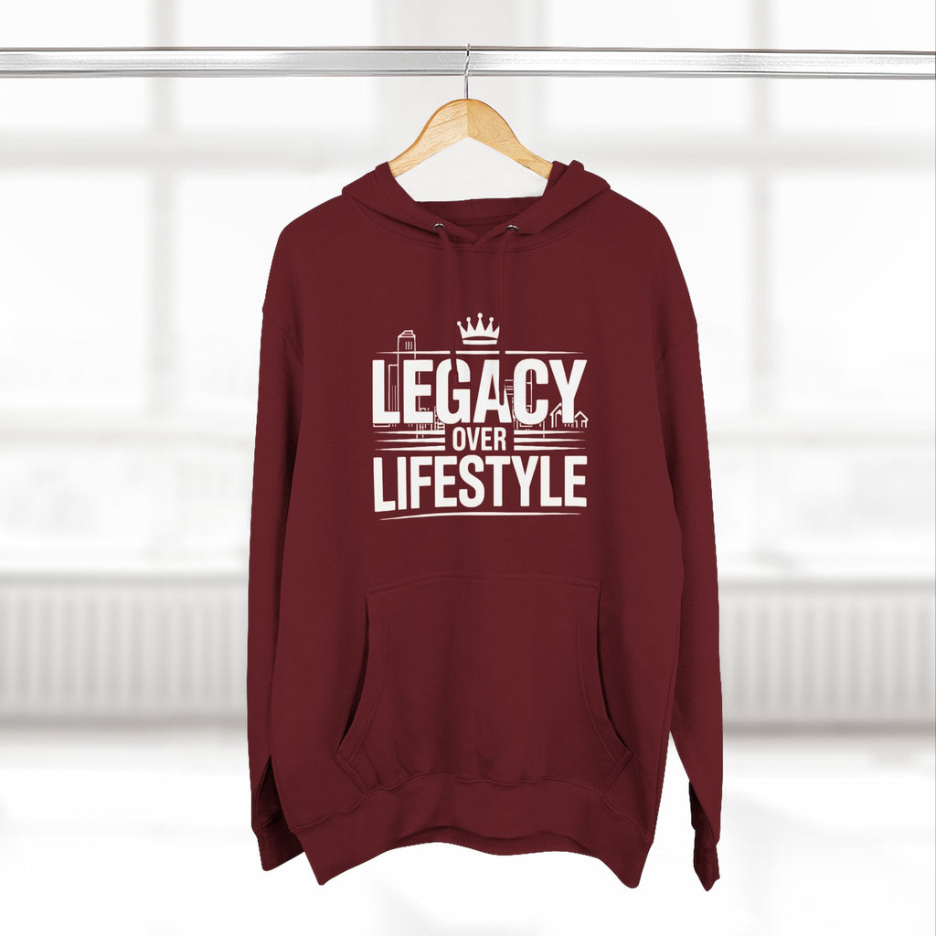 Legacy Over Lifestyle Hoodie - Motivational Graphic Pullover