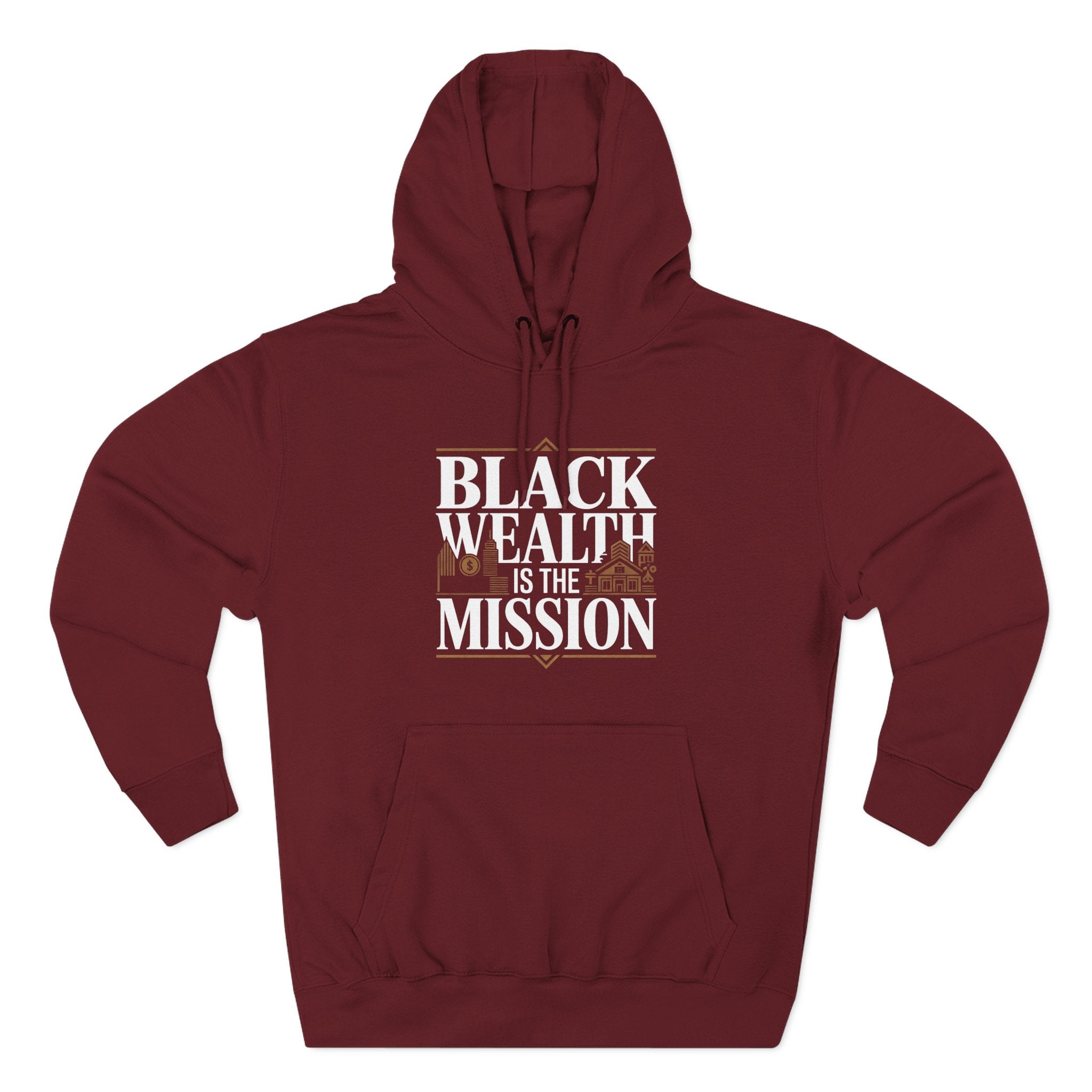 Black Wealth Is the Mission Hoodie — Empowerment Graphic Hoodie
