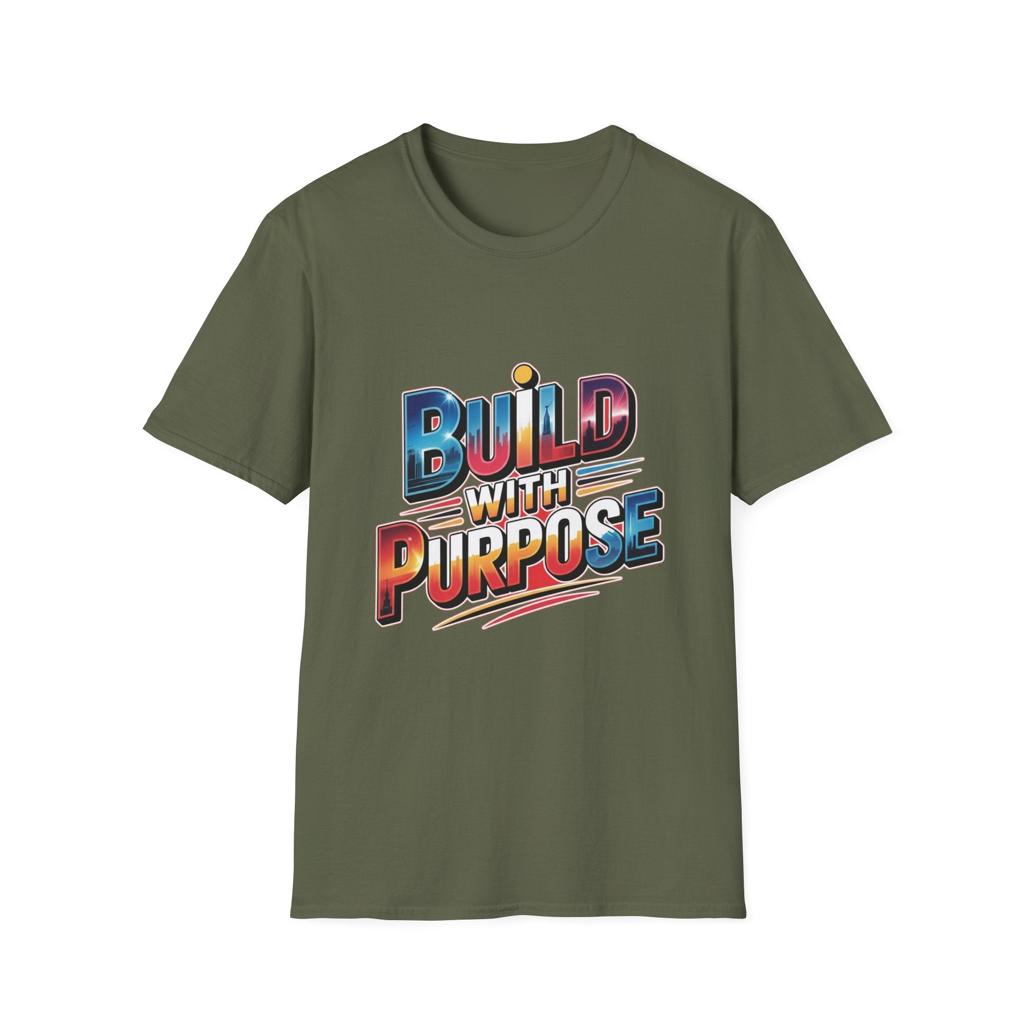 Build With Purpose T-Shirt — Inspirational Motivational Graphic Tee
