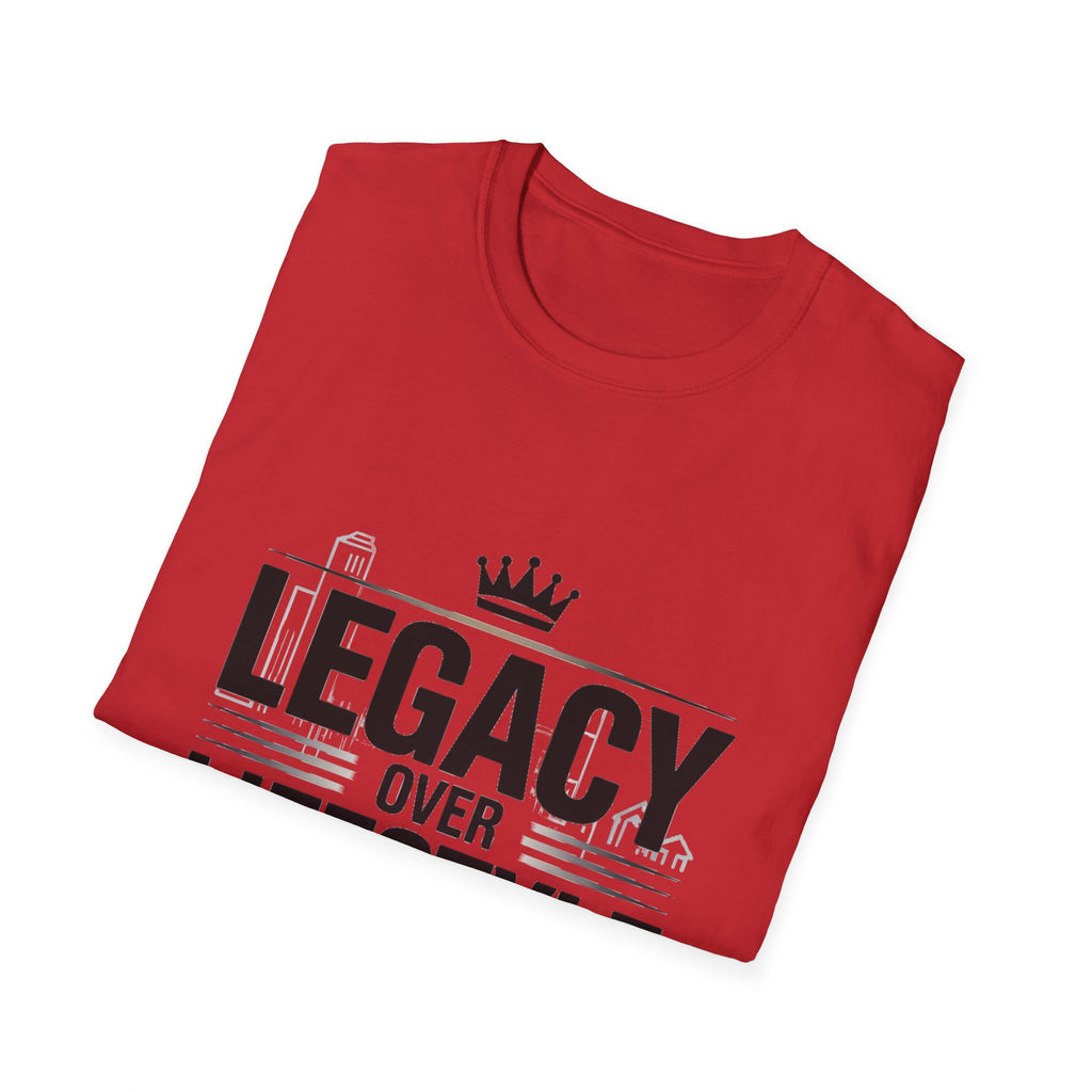 Legacy Over Lifestyle T-Shirt — Motivational Crown Graphic Tee for Men & Women