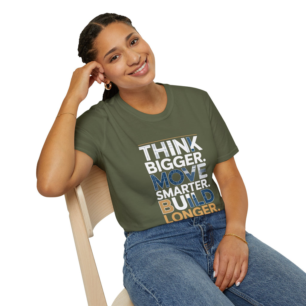 Think Bigger Move Smarter Build Longer T-Shirt — BLK Legacy Collection