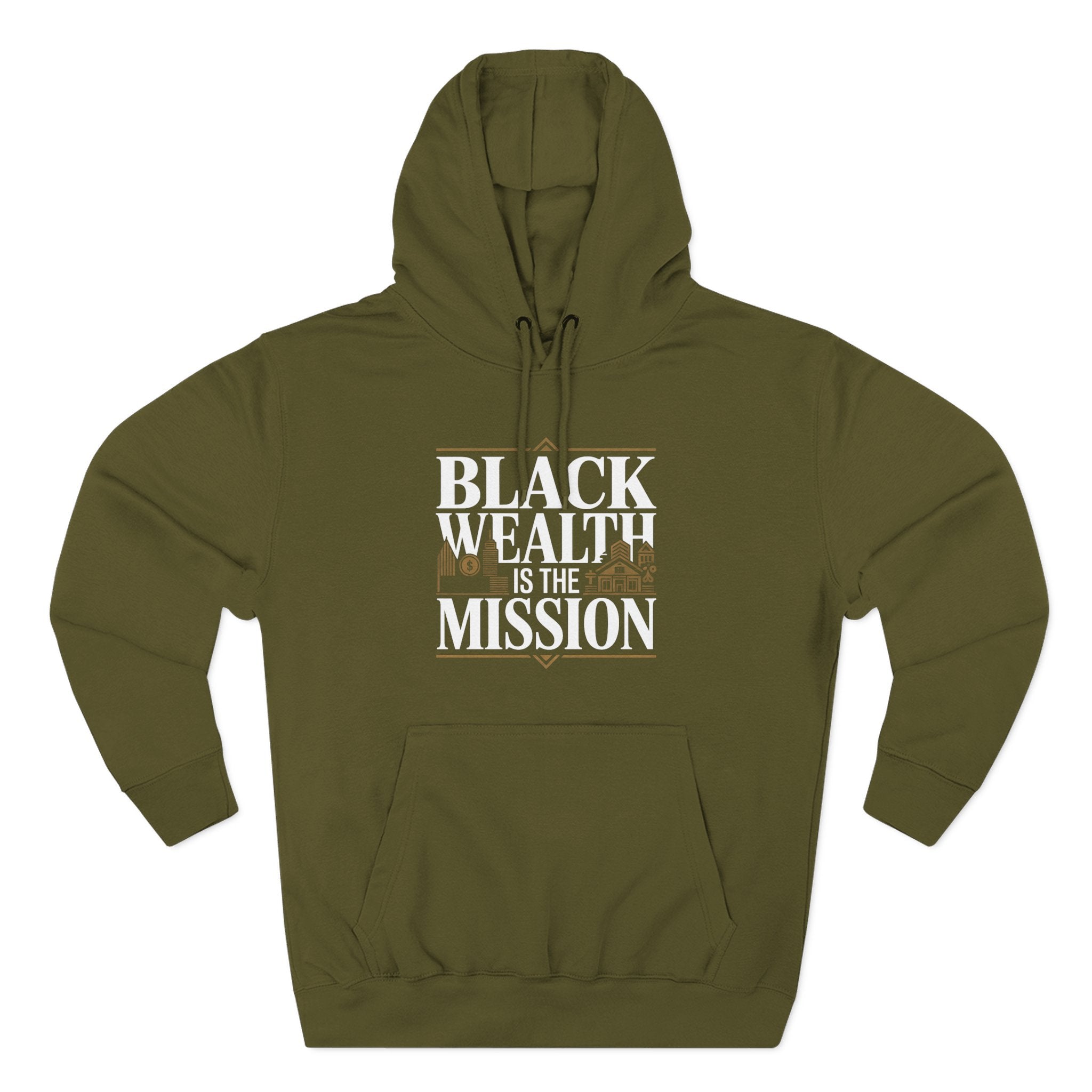 Black Wealth Is the Mission Hoodie — Empowerment Graphic Hoodie