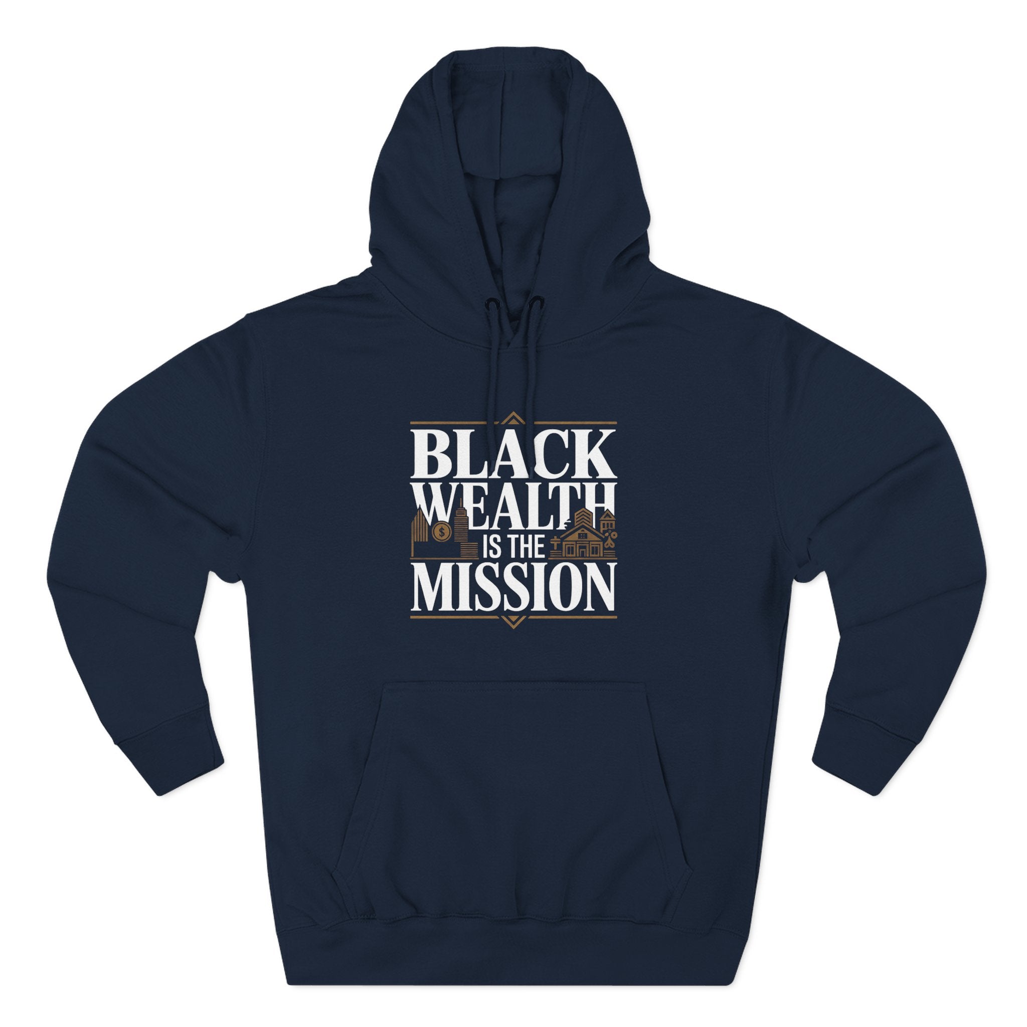Black Wealth Is the Mission Hoodie — Empowerment Graphic Hoodie