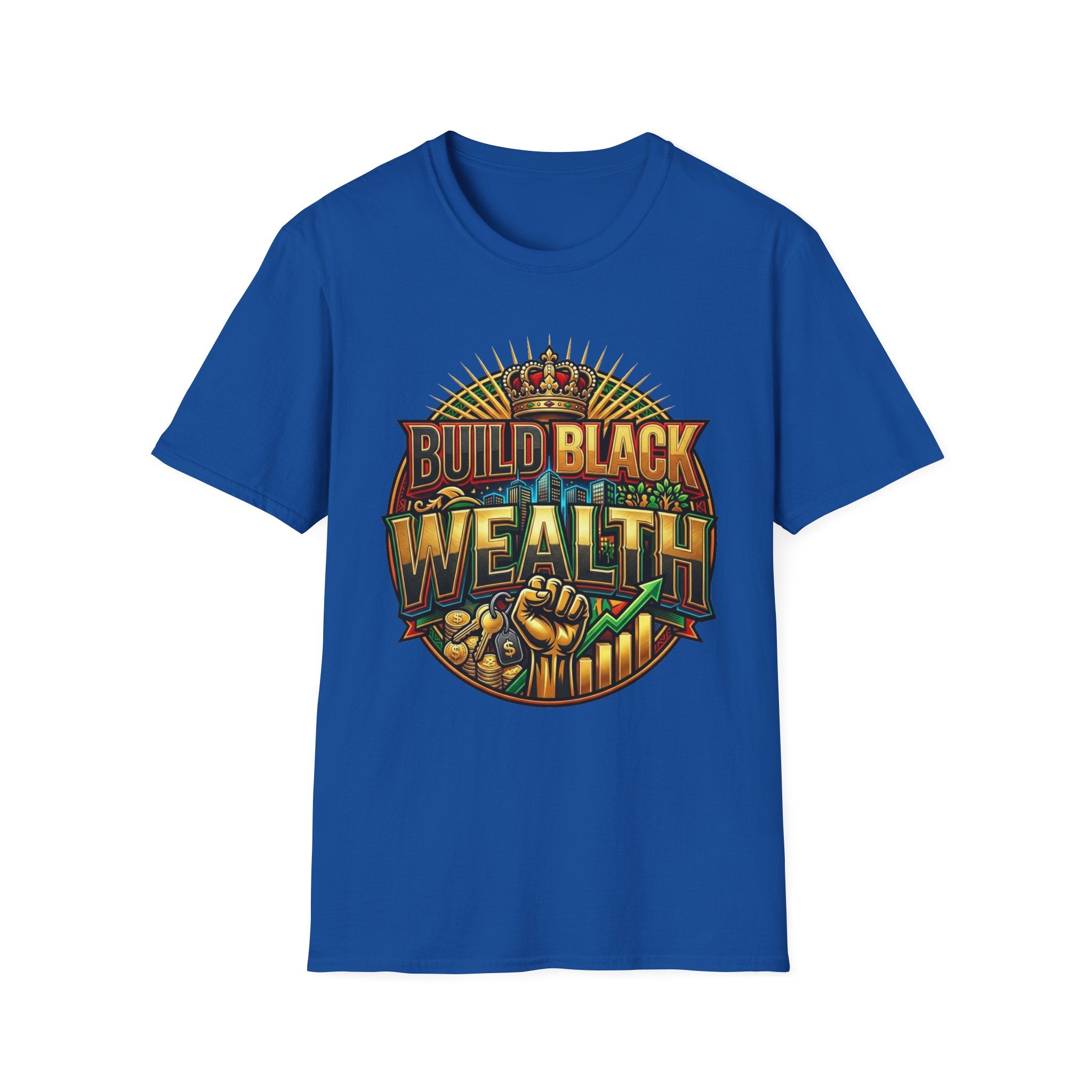 Build Black Wealth T-Shirt — Afrocentric Empowerment Tee
