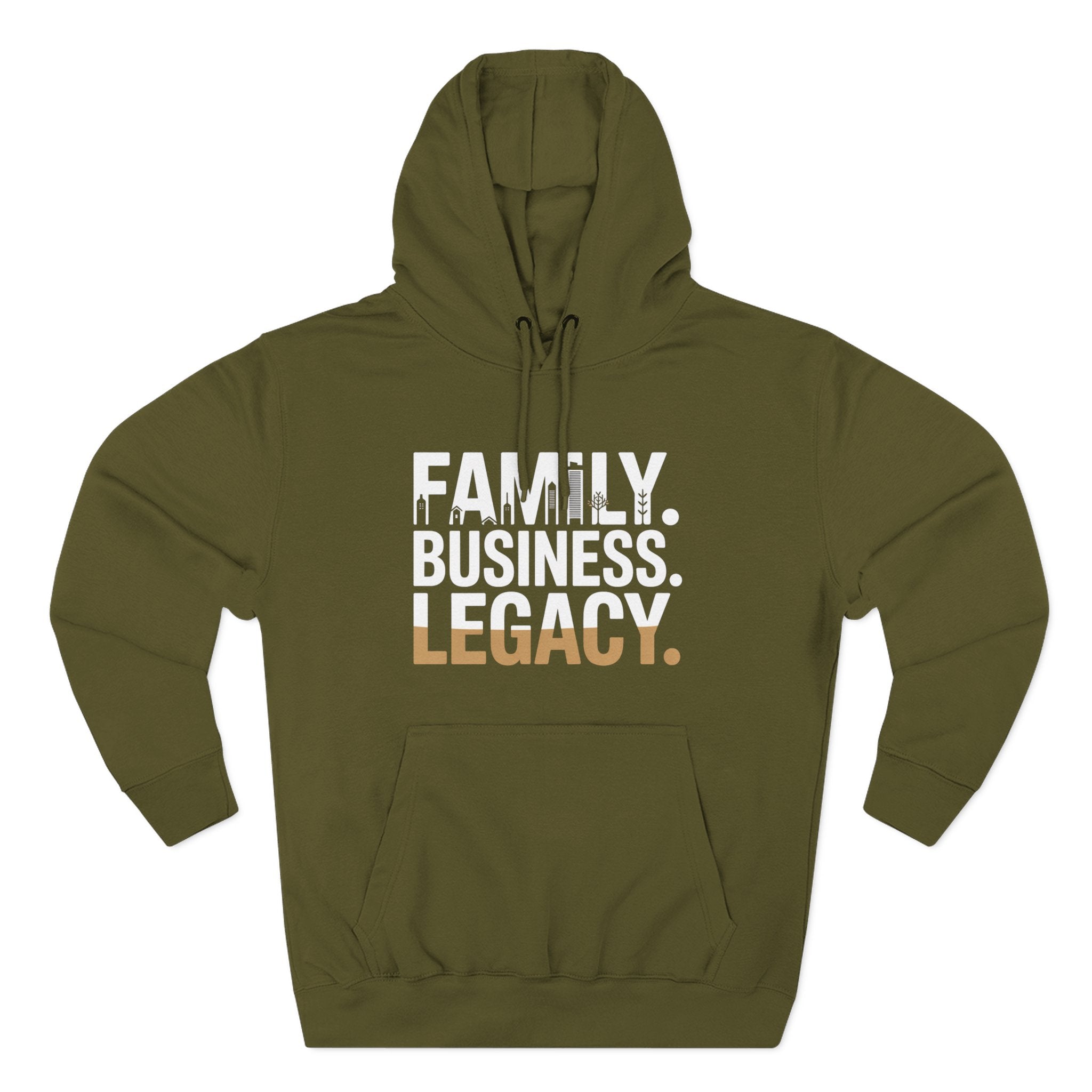 Legacy Hoodie — "Family. Business. Legacy." Graphic Pullover for Entrepreneurs & Family-Owned Brands