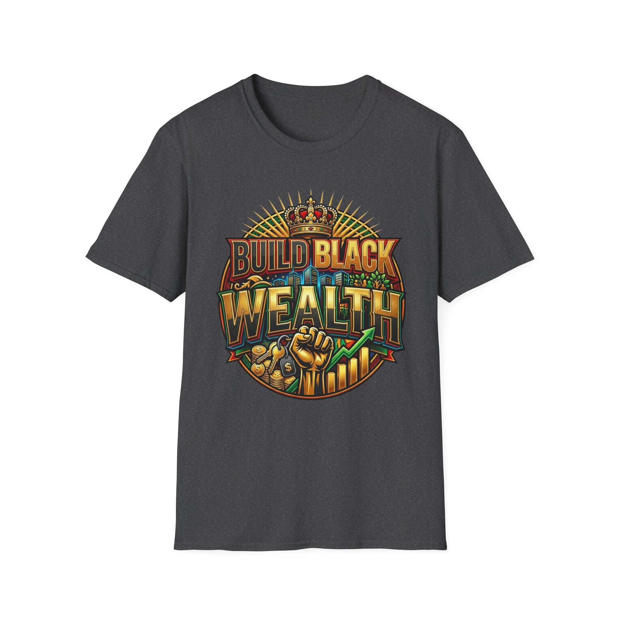 Build Black Wealth T-Shirt — Afrocentric Empowerment Tee