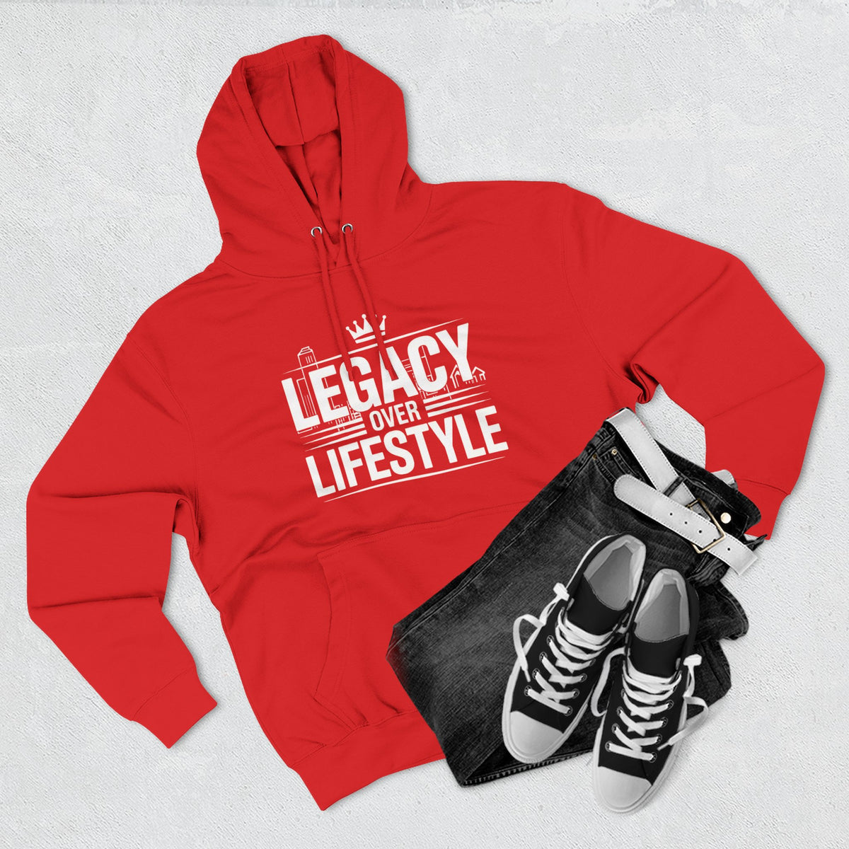 Legacy Over Lifestyle Hoodie - Motivational Graphic Pullover
