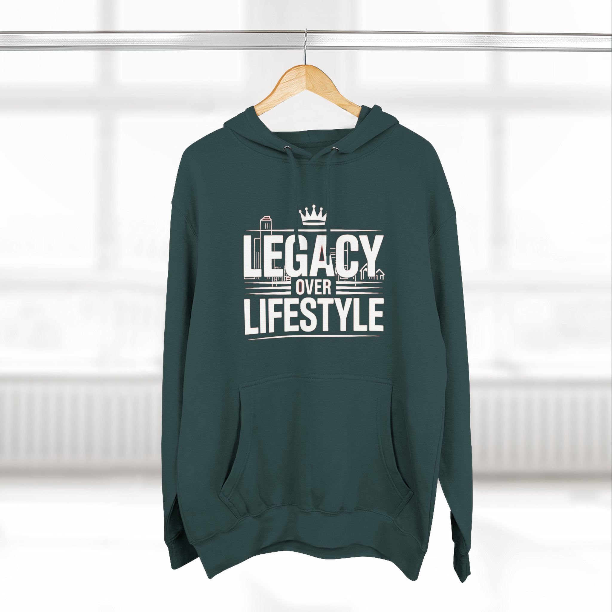 Legacy Over Lifestyle Hoodie - Motivational Graphic Pullover