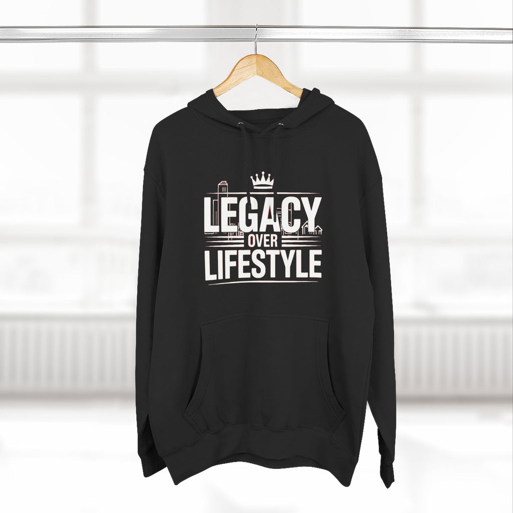 Legacy Over Lifestyle Hoodie - Motivational Graphic Pullover